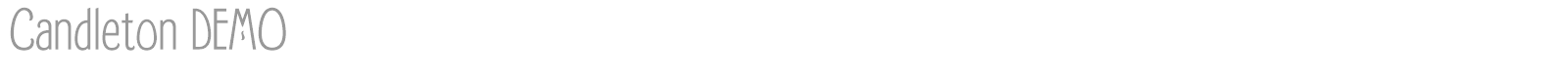 Candleton font preview